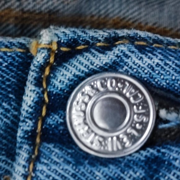 Levi's 501 jeans medium washed button fly men's size 38x30 - Picture 8 of 11